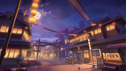 夜幕下的《歸隱山居圖》 動漫游戲中的全景晝夜交替之美